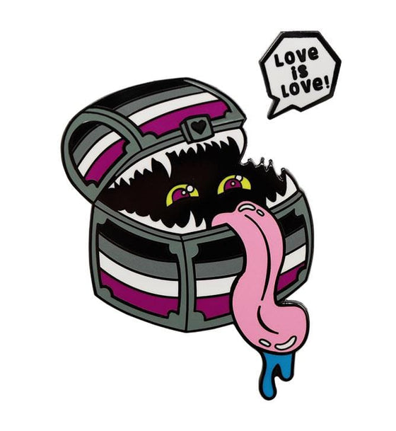 Enamel Mimic Pride Pin - Asexual