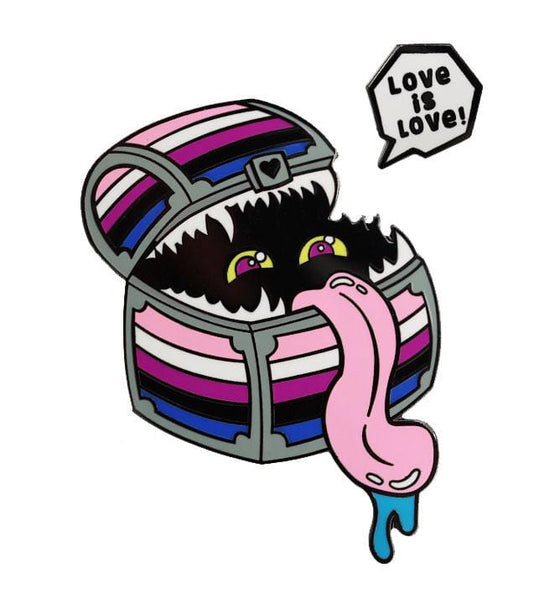 Enamel Mimic Pride Pin - Genderfluid